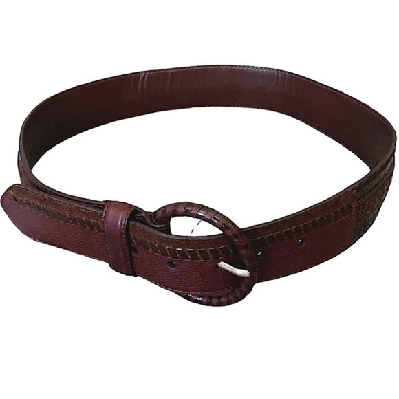 Brighton Ladies Wide Brown Leather Belt Size 32 main image 9